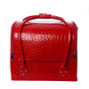 vanity femme chic croco rouge