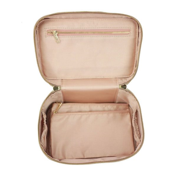 Trousse De Toilette Vintage En Simili Cuir Bordeaux - Accessoire De Voyage élégant Et Pratique