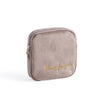 trousse de toilette carré marron