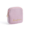 trousse de toilette carré rose