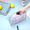 Trousse de toilette transparente girly