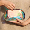 Trousse de toilette transparente multicolore