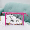 Trousse de toilette transparente make up