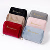 Trousse de toilette femme velours