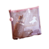 Trousse de toilette transparente rose licorne