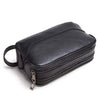 Trousse de toilette homme cuir vintage zips