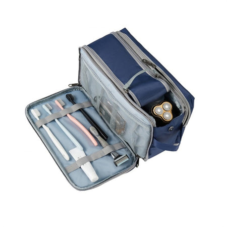 trousse de toilette homme bleu marine 