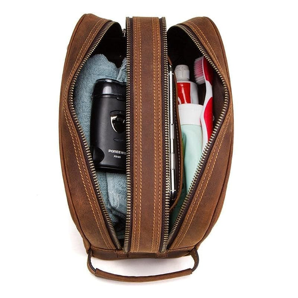 Trousse de toilette cuir homme luxe
