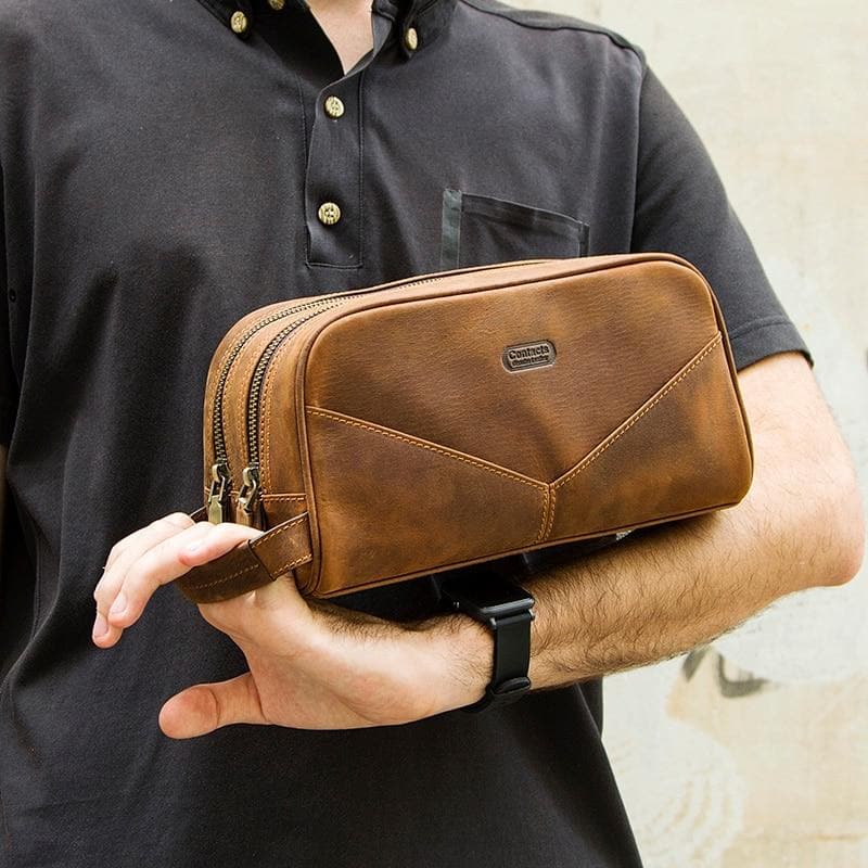 Trousse de toilette cuir homme luxe