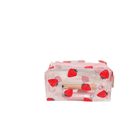 Trousse de toilette transparente fruits