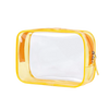 Trousse de toilette homme transparente jaune