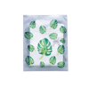 Trousse de toilette transparente feuille verte