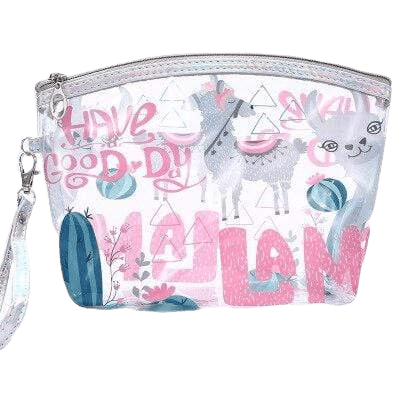 Trousse de toilette transparente animaux