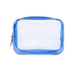 Trousse de toilette transparente bleu