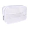 Trousse de toilette transparente blanche