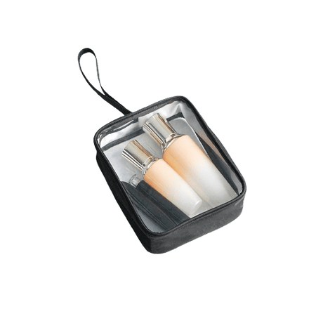 Trousse de toilette transparente cordon