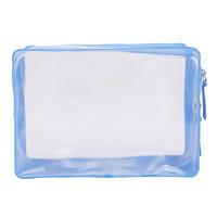 Trousse de toilette transparente classique bleu