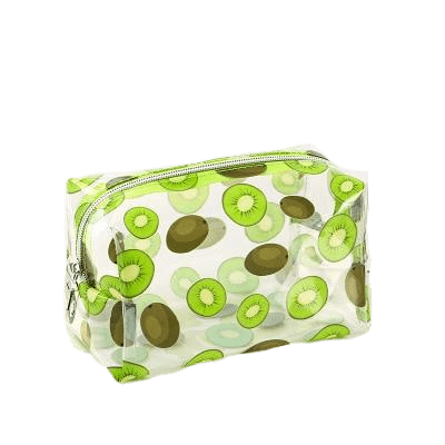 Trousse de toilette transparente kiwi