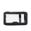 trousse de toilette cuir tranparente noir