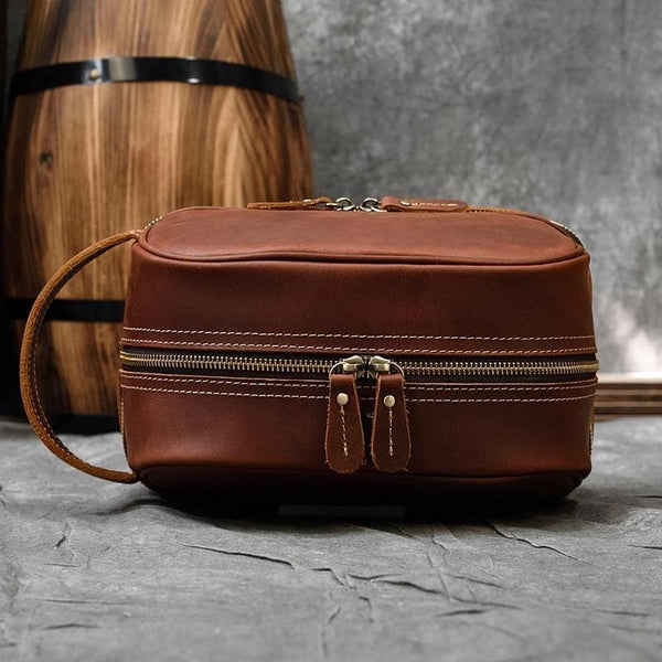 Silène - Trousse de toilette cuir | Made in France | Ateliers Fourès