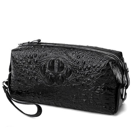 trousse de toilette cuir dragon noir