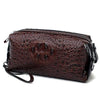 trousse de toilette cuir dragon marron