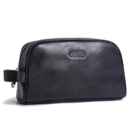 petite trousse de toilette cuir noir