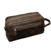 Trousse de toilette cuir brune