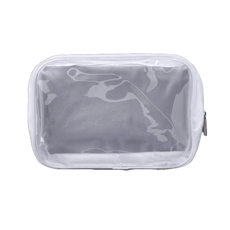 Trousse de toilette transparente fumée