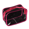 Trousse de toilette transparente rose