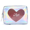 Trousse de toilette transparente coeur