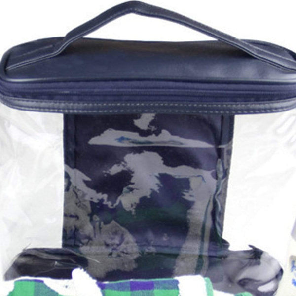Lot De 4 Trousses De Toilette Transparentes PVC - Pour Voyage, Maquillage, Trousse De Rangement