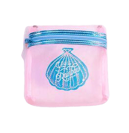 Trousse de toilette transparente coquillage