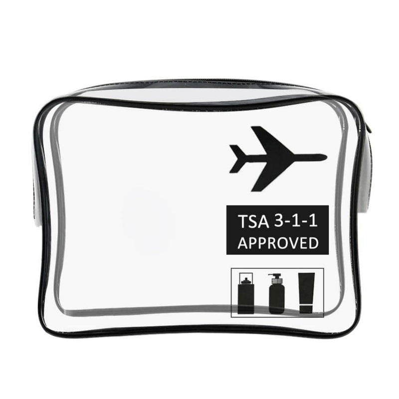 Trousse de toilette transparente approuvé TSA